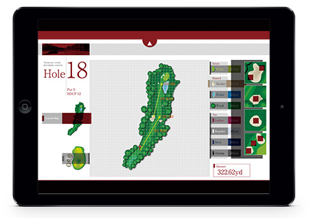 ゴルフ場用アプリケーション